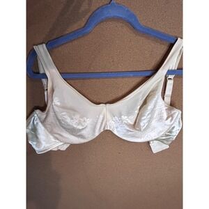 Cabernet Underwire Bra Womens 42DD Ivory Floral Jacquard Excellent Condition